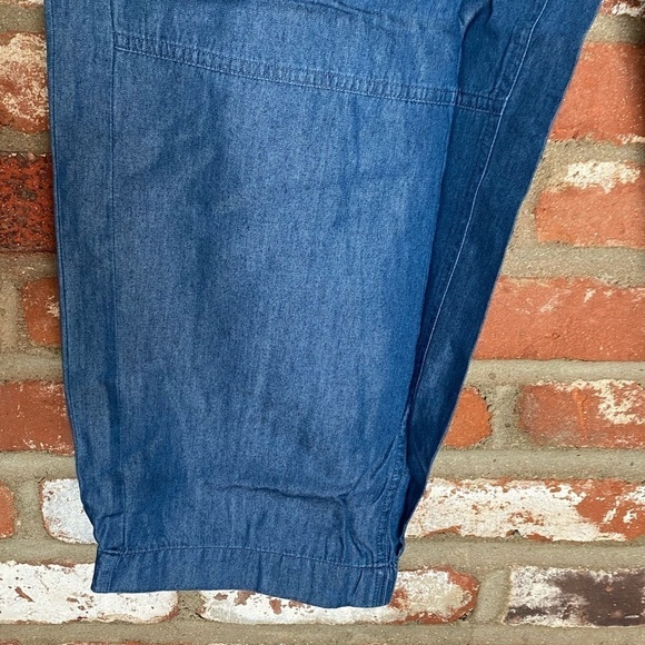 Whistles Lucy Chambray Barrel Leg Pants New with tags Size 14 - Picture 8 of 11